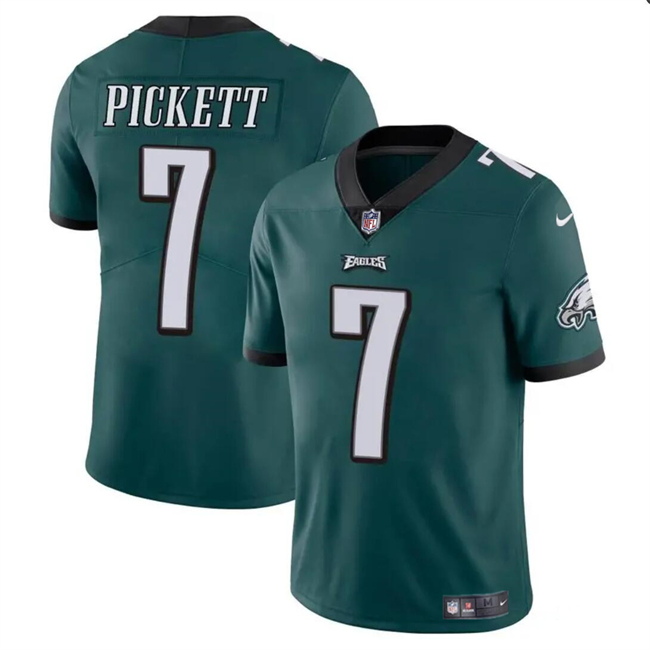 Men's Philadelphia Eagles #7 Kenny Pickett Green Vapor Untouchable Limited Football Stitched Jersey