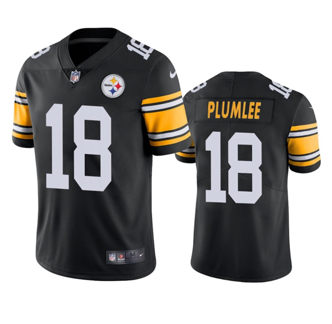 Men's Pittsburgh Steelers #18 John Rhys Plumlee Black Vapor Untouchable Limited Football Stitched Jersey