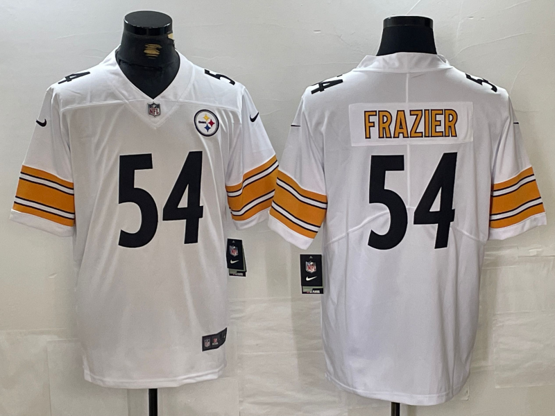 Men's Pittsburgh Steelers #54 Zach Frazier White Vapor Untouchable Limited Stitched Jersey