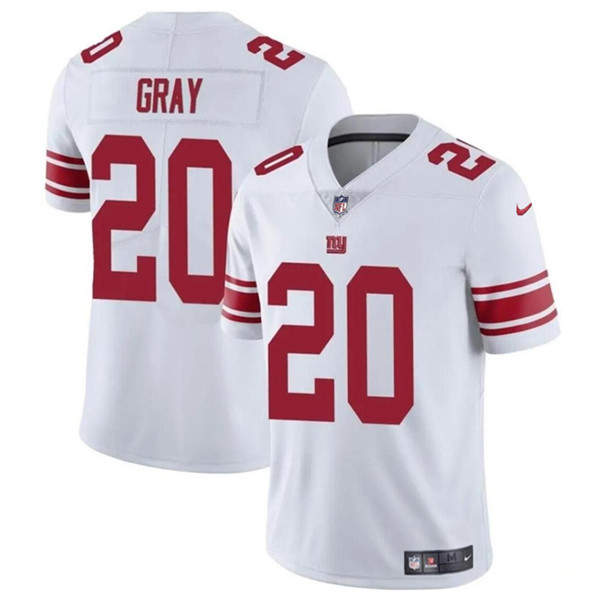 Men's New York Giants #20 Eric Gray White Vapor Untouchable Limited Football Stitched Jersey