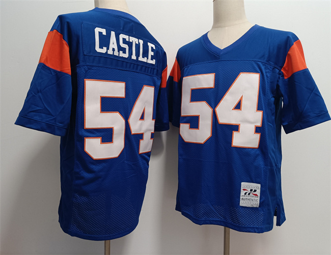 Blue Mountain State #54 Thad Castle Blue Stitched Football Jersey