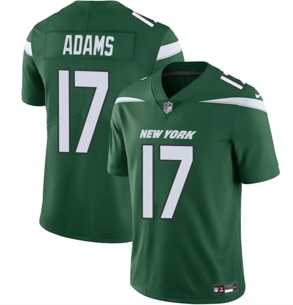 Men's New York Jets #17 Davante Adams Green 2024 Vapor Untouchable Limited Football Stitched Jersey