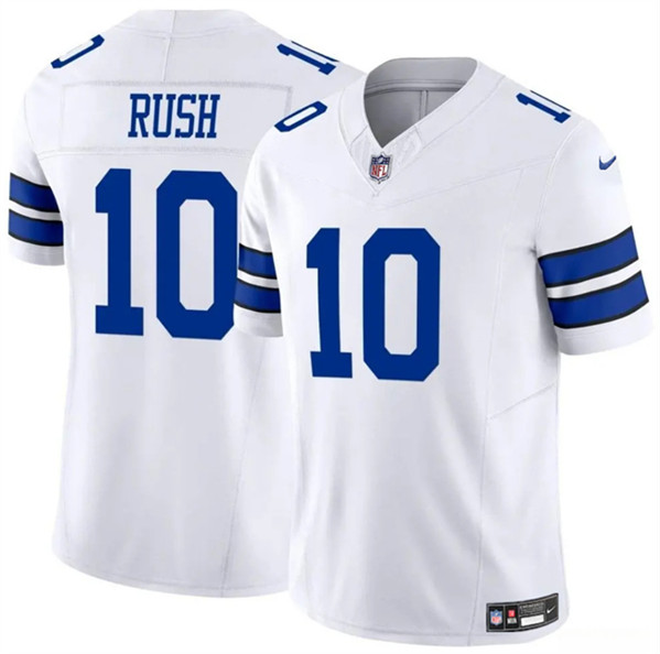 Men's Dallas Cowboys #10 Cooper Rush White 2023 F.U.S.E. Vapor Untouchable Limited Football Stitched Jerseys