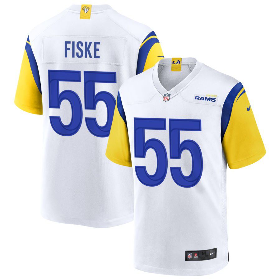 Men's Los Angeles Rams #55 Braden fiske White vapor untouchable limited Jersey