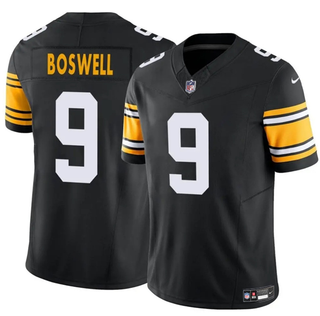 Men's Pittsburgh Steelers #9 Chris Boswell Black 2024 F.U.S.E. Alternate Vapor Untouchable Limited Football Stitched Jersey