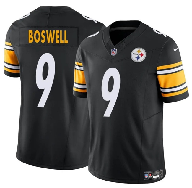 Men's Pittsburgh Steelers #9 Chris Boswell Black 2024 F.U.S.E. Vapor Untouchable Limited Football Stitched Jersey