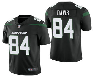 Men's New York Jets #84 Corey Davis Black 2021 Vapor Untouchable Stitched NFL Nike Limited Jersey