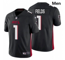 Men Atlanta Falcons #1 Justin Fields Black 2021 Draft Jersey