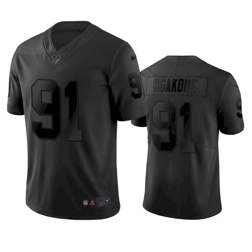 Men's Las Vegas Raiders #91 Yannick Ngakoue City Edition Black Jersey