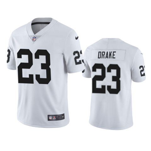 Men's Las Vegas Raiders #23 Kenyan Drake White Vapor Limited Nike Jersey