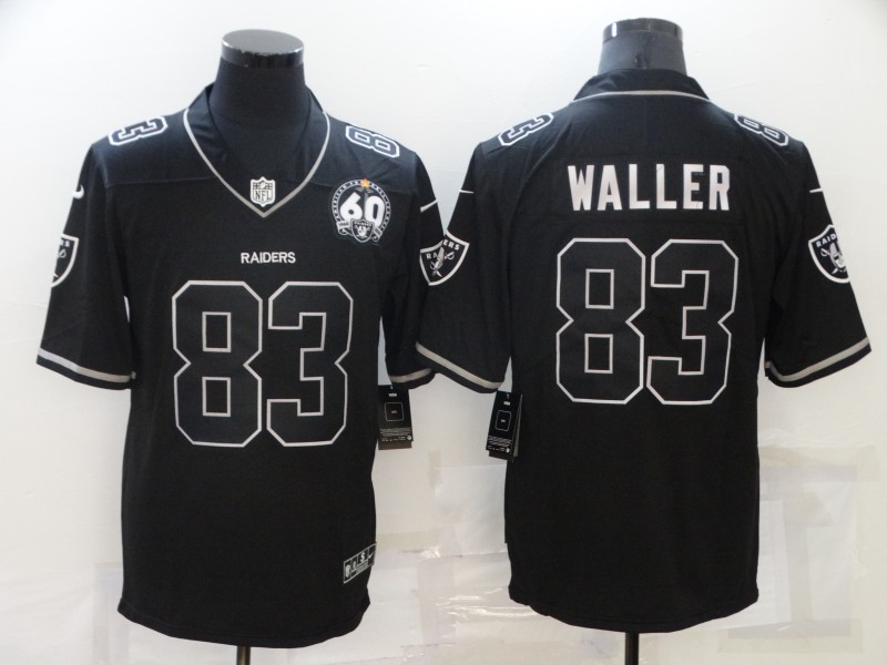 Men's Las Vegas Raiders #83 Darren Waller Black Shadow 2021 Vapor Untouchable Stitched Nike Limited Jersey