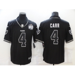 Men Las Vegas Raiders 4 Derek Carr Black Shadow Vapor Limited Stitched Jersey