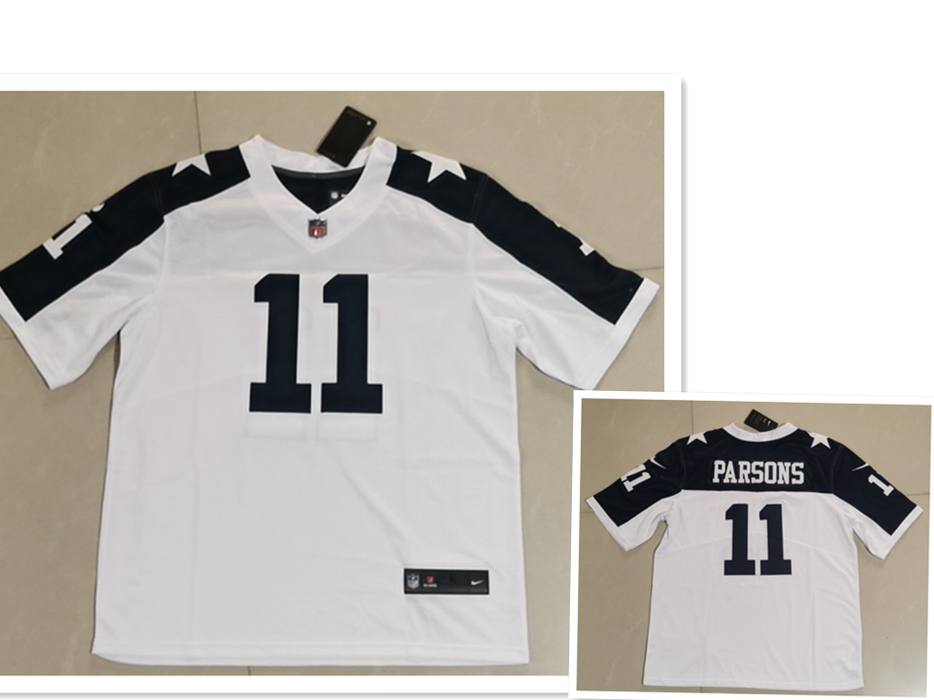 Men's Dallas Cowboys #11 Micah Parsons White Thanksgiving Vapor Untouchable Stitched NFL Nike Limited Jersey