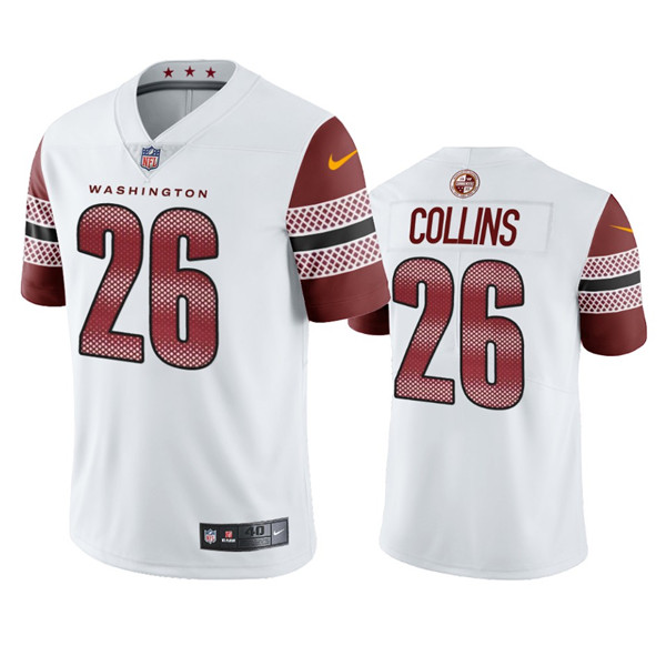 Men's Washington Commanders #26 Landon Collins White Vapor Untouchable Stitched Football Jersey