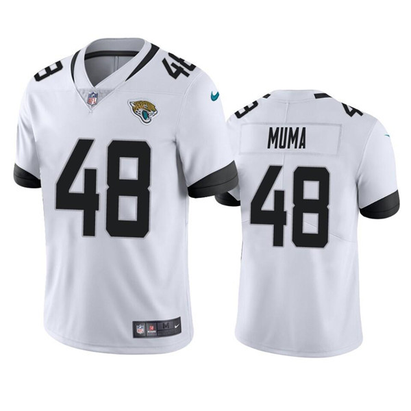 Men's Jacksonville Jaguars #48 Chad Muma White Vapor Untouchable Limited Stitched Jersey