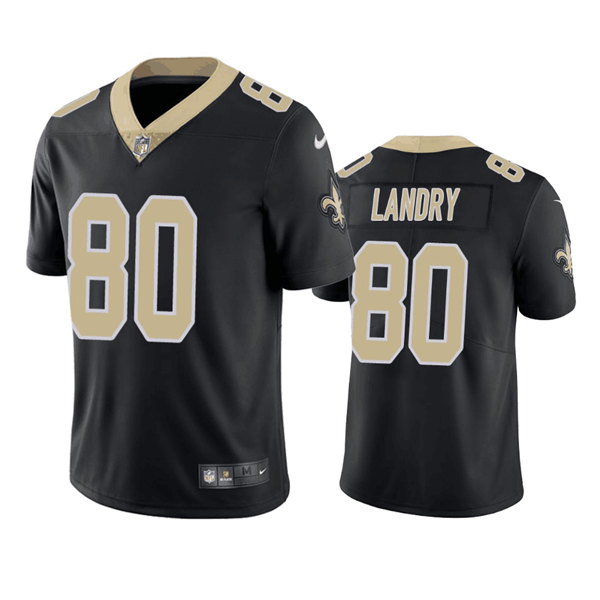 Men's New Orleans Saints #80 Jarvis Landry Black Vapor Limited Stitched Jersey