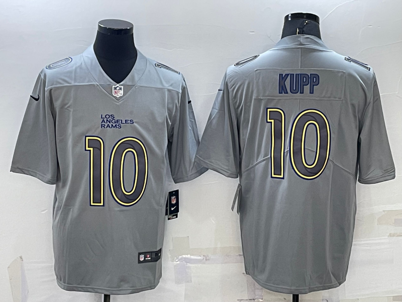 Men's Los Angeles Rams #10 Cooper Kupp Grey Atmosphere Fashion Vapor Untouchable Stitched Limited Jersey