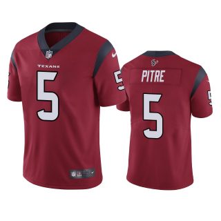 Men's Houston Texans #5 Jalen Pitre Red Vapor Untouchable Limited Stitched Jersey