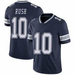 Men's Dallas Cowboys #10 Cooper Rush Navy Vapor Limited Stitched Jersey