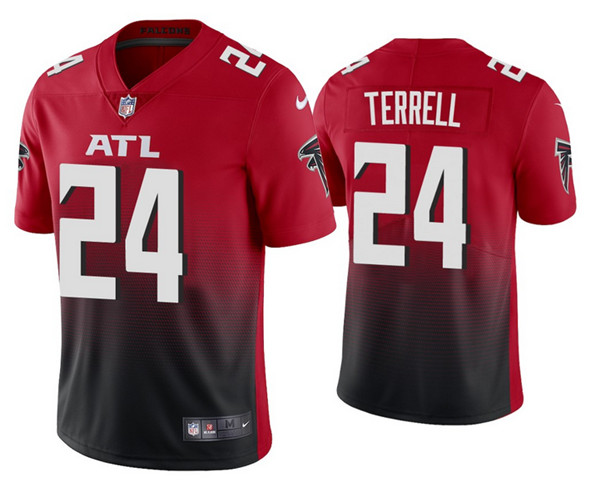 Men's Atlanta Falcons #24 A.J. Terrell 2020 Red 2nd Alternate Vapor Limited NFL Stitched NFL Jersey