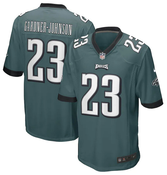 Men's Philadelphia Eagles #23 C.J. Gardner-Johnson Green Stitched Game Jersey