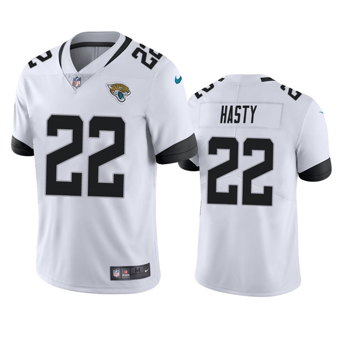 Men's Jacksonville Jaguars #22 JaMycal Hasty White Vapor Untouchable Limited Stitched Jersey