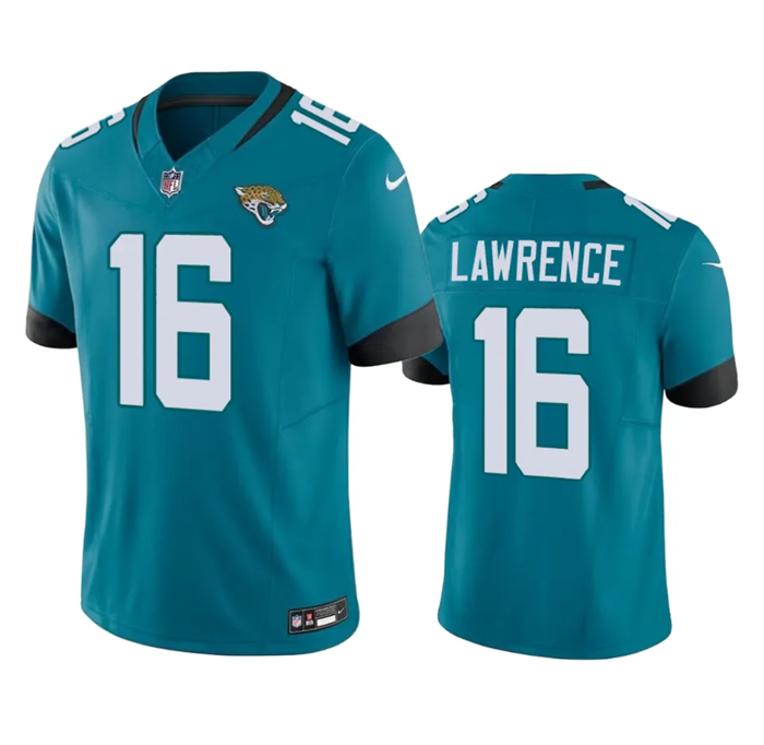 Men's Jacksonville Jaguars #16 Trevor Lawrence Teal 2023 F.U.S.E Vapor Untouchable Limited Stitched Jersey