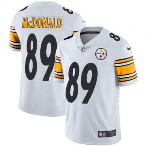 Men's Nike Pittsburgh Steelers #89 Vance McDonald White Vapor Untouchable Limited Player NFL Jersey