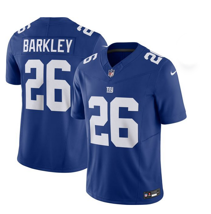 Men's New York Giants #26 Saquon Barkley Blue 2023 F.U.S.E. Vapor Untouchable Limited Stitched Jersey