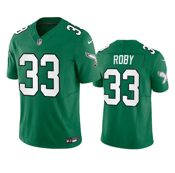 Men's Philadelphia Eagles #33 Bradley Roby Green 2023 F.U.S.E. Throwback Vapor Untouchable Limited Football Stitched Jersey