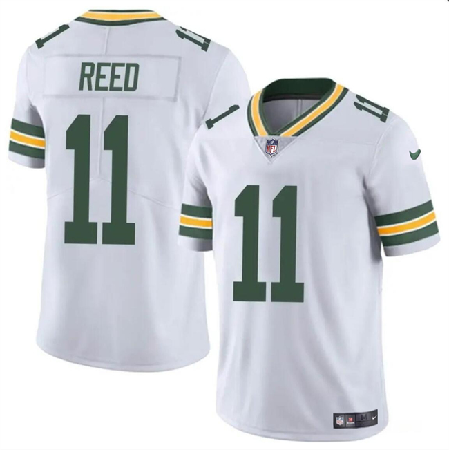 Men's Green Bay Packers #11 Jayden Reed White Vapor Untouchable Football Stitched Jersey