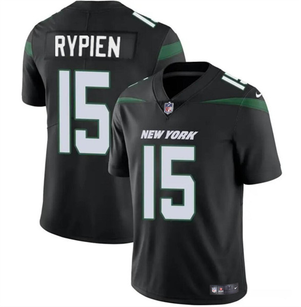 Men's New York Jets #15 Brett Rypien Black Vapor Untouchable Limited Football Stitched Jersey