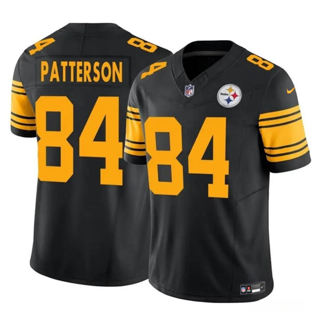 Men's Pittsburgh Steelers #84 Cordarrelle Patterson Black 2024 F.U.S.E. Color Rush Limited Football Stitched Jersey