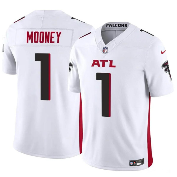 Men's Atlanta Falcons #1 Darnell Mooney White 2024 F.U.S.E. Vapor Untouchable Limited Football Stitched Jersey