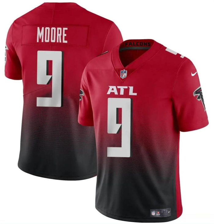 Men's Atlanta Falcons #9 Rondale Moore Red Black Vapor Untouchable Limited Football Stitched Jersey