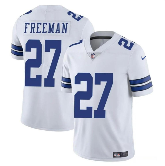 Men's Dallas Cowboys #27 Royce Freeman White Vapor Untouchable Limited Football Stitched Jersey