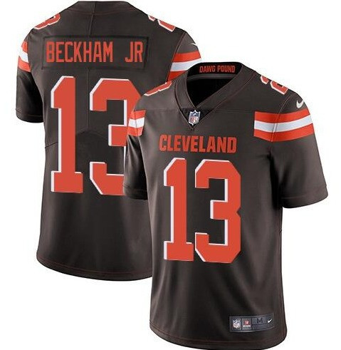 Nike Cleveland Browns 13 Odell Beckham Jr Brown Vapor Untouchable Limited Jersey