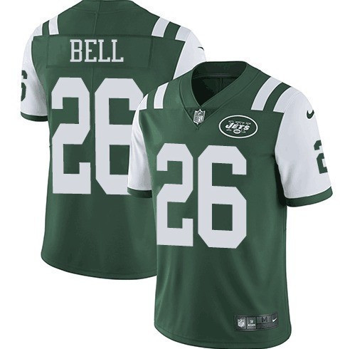 Nike New York Jets 26 Le'Veon Bell Green Vapor Untouchable Limited Jersey