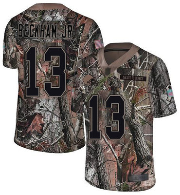 Men's Cleveland Browns #13 Odell Beckham Jr Camo Stitched Football Limited Rush Realtree Jersey