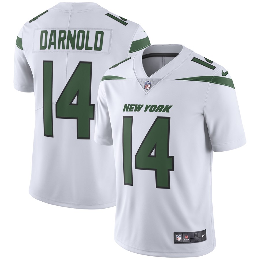 Men's Nike New York Jets 14 Sam Darnold White New 2019 Vapor Untouchable Limited Jersey