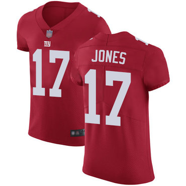 Giants #17 Daniel Jones Red Alternate Men's Stitched Football Vapor Untouchable Elite Jersey