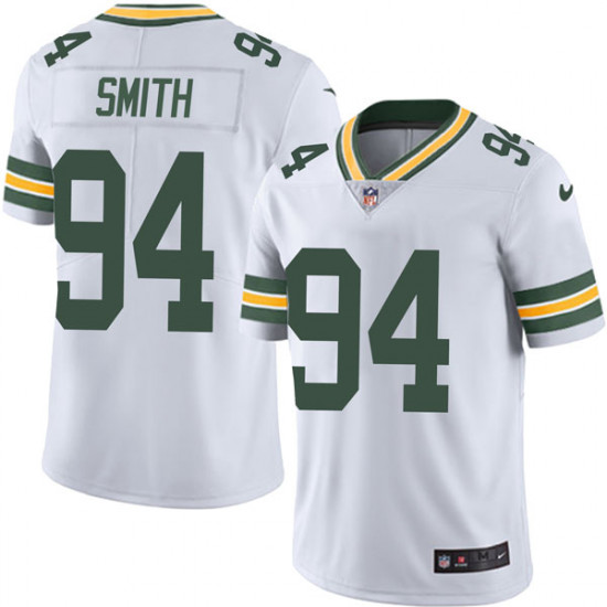 Men's Green Bay Packers #94 Preston Smith Limited Vapor Untouchable Nike White Jersey