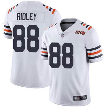 Nike Bears 88 Riley Ridley White 2019 100th Season Alternate Classic Retired Vapor Untouchable Limited Jersey