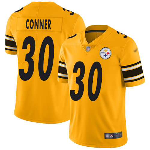 Steelers #30 James Conner Gold Men's Stitched Football Limited Inverted Legend Jersey