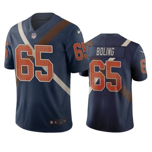 Cincinnati Bengals #65 Clint Boling Navy Vapor Limited City Edition NFL Jersey