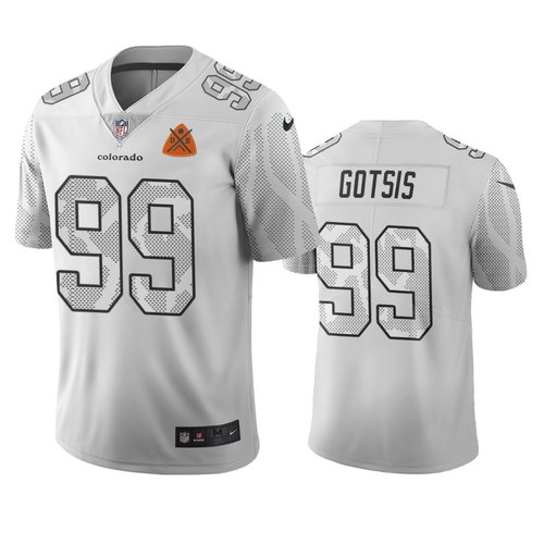 Denver Broncos #99 Adam Gotsis White Vapor Limited City Edition NFL Jersey