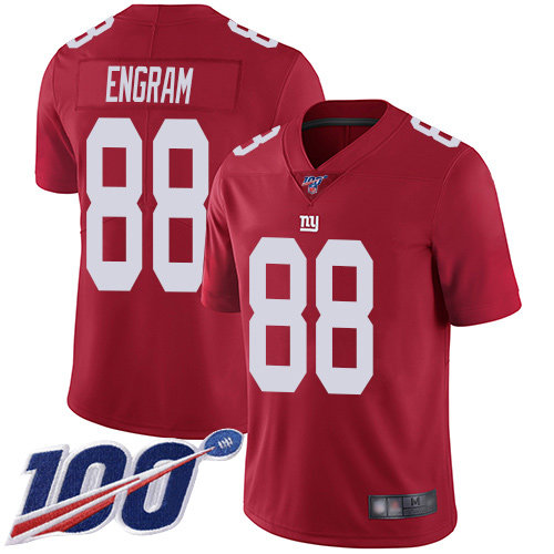 Nike Giants #88 Evan Engram Red Alternate Men's Stitched NFL 100th Season Vapor Limited Jersey