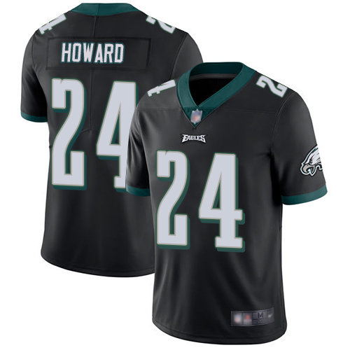 Nike Eagles #24 Jordan Howard Black Alternate Men's Stitched NFL Vapor Untouchable Limited Jersey