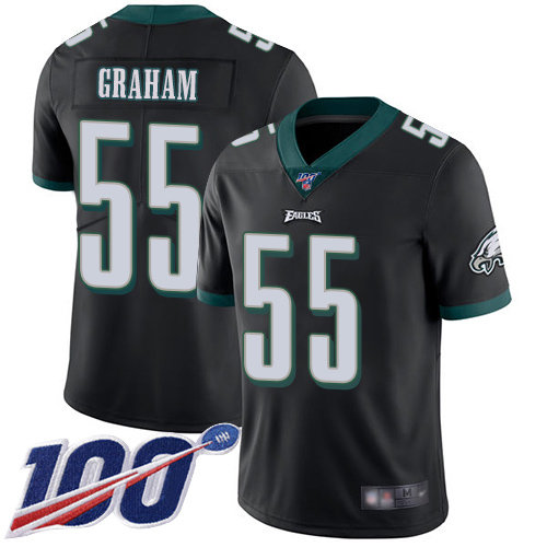 Nike Eagles #55 Brandon Graham Black Alternate Men's Stitched NFL 100th Season Vapor Limited Jersey