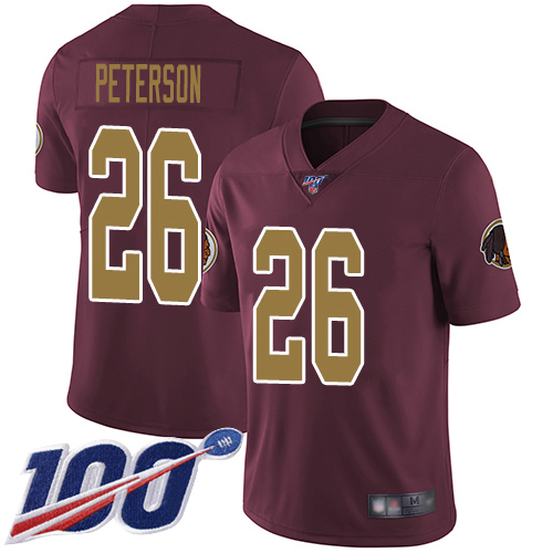 Nike Redskins #26 Adrian Peterson Burgundy Red Alternate Men's Stitched NFL 100th Season Vapor Limited Jersey